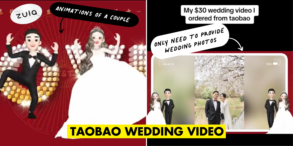 Singaporean Couple Gets $30 Wedding Videography From Taobao, Comes With Animation & Proper Edits